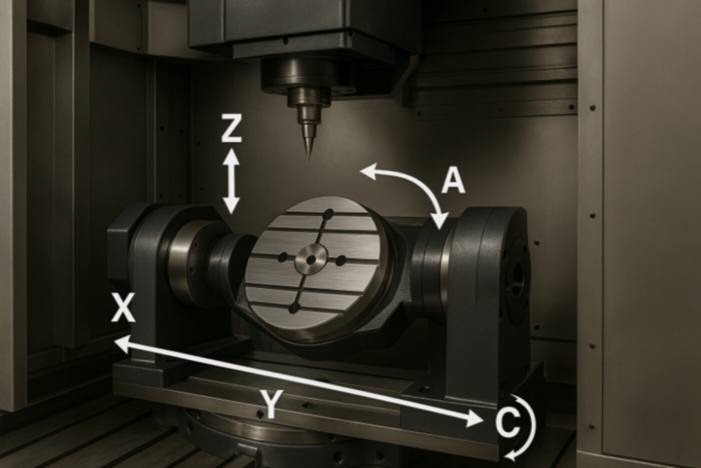5-Axis Rotary Table Axes